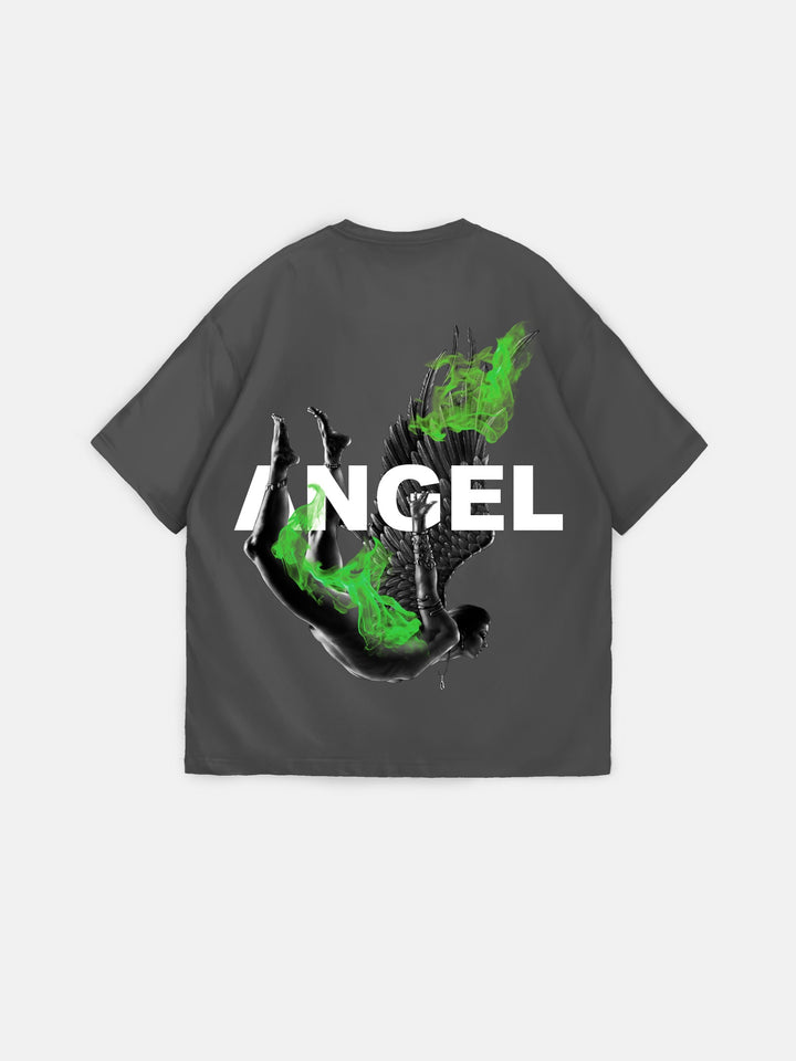 Oversize Fire Angel T-Shirt - Anthracite
