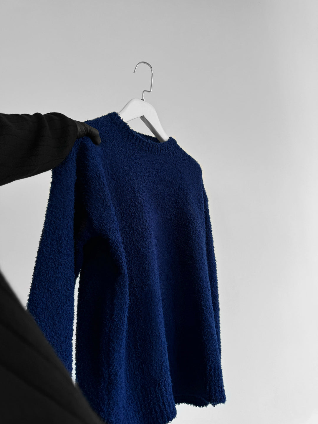 Oversize Plush Pullover - Captain Blue