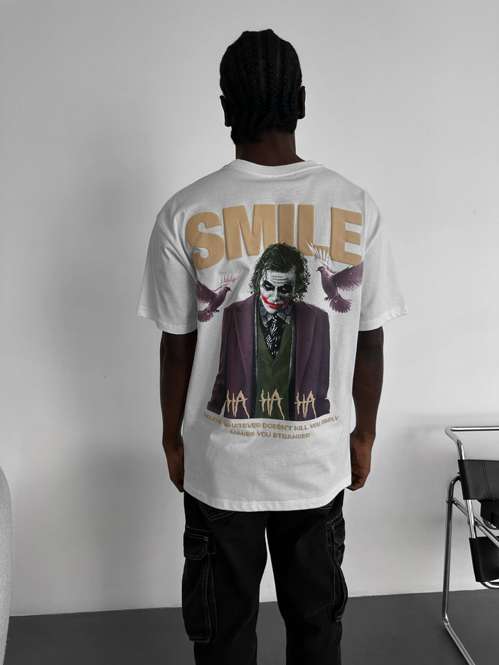 Oversize Smile T-Shirt - Ecru
