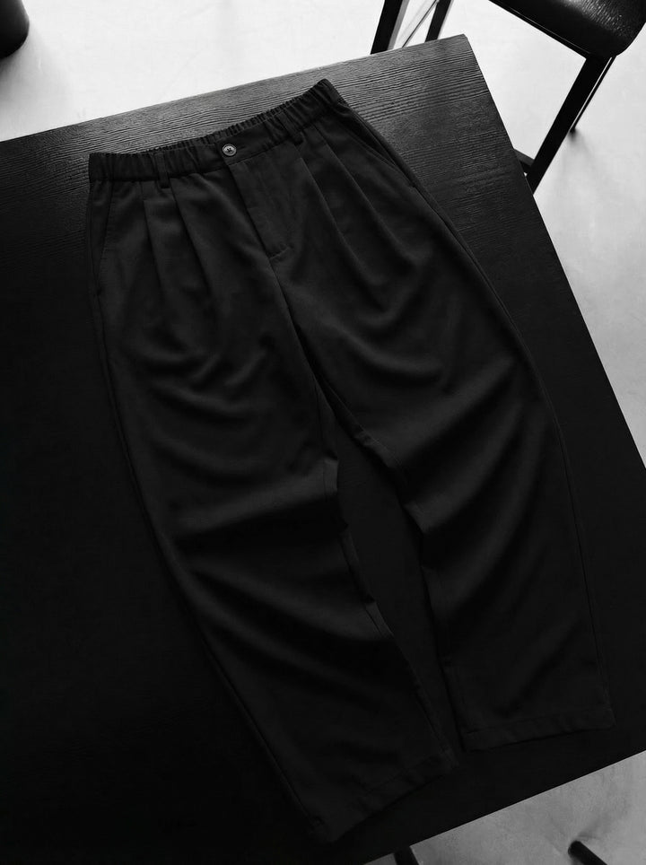 Baggy Chino Trousers - Black
