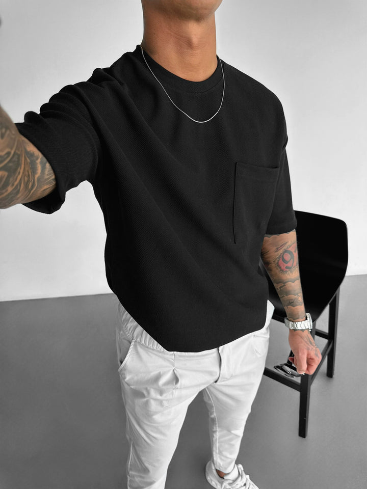 Oversize Pocket T-shirt - Black