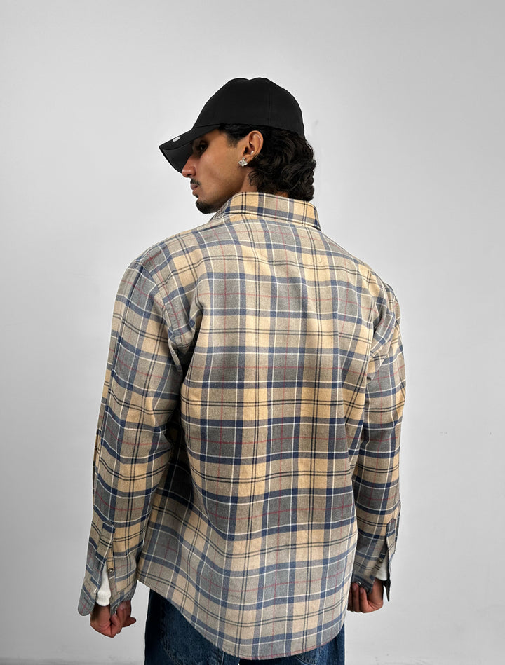 Regular Fit Classic Plaid Shirt - Indigo