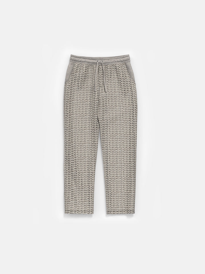 Loose Fit Knit Trousers - Beige