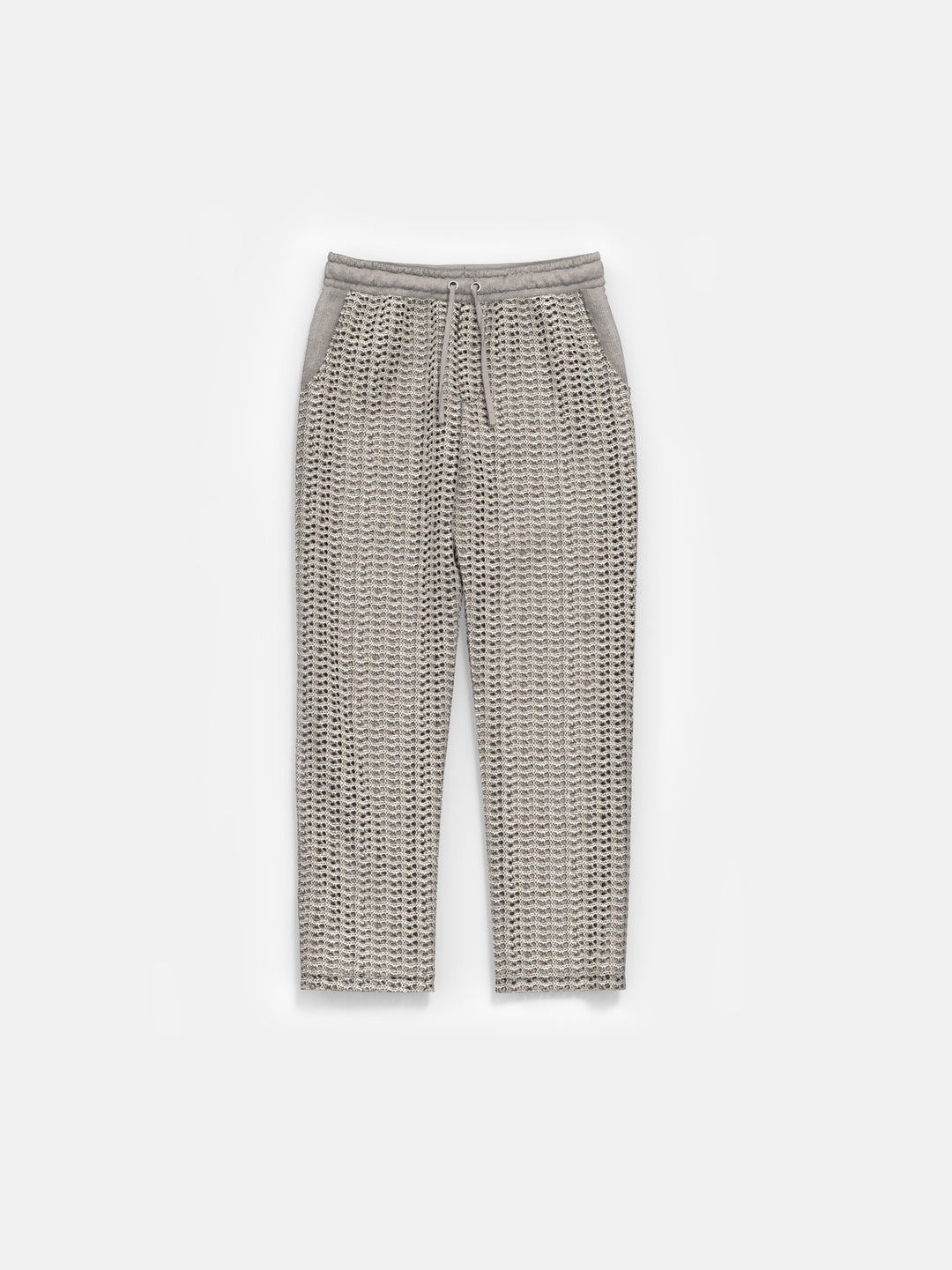 Loose Fit Knit Trousers - Beige