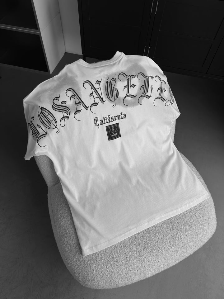 Oversize Los Angeles T-shirt - Ecru