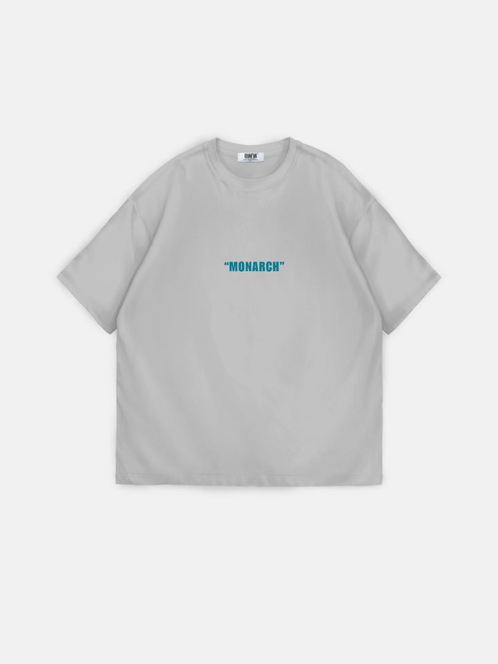 Oversize "Monarch" T-Shirt - Grey and Blue
