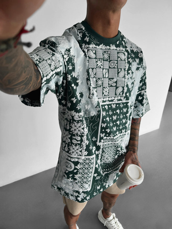 Oversize Carpet T-shirt - Petrol