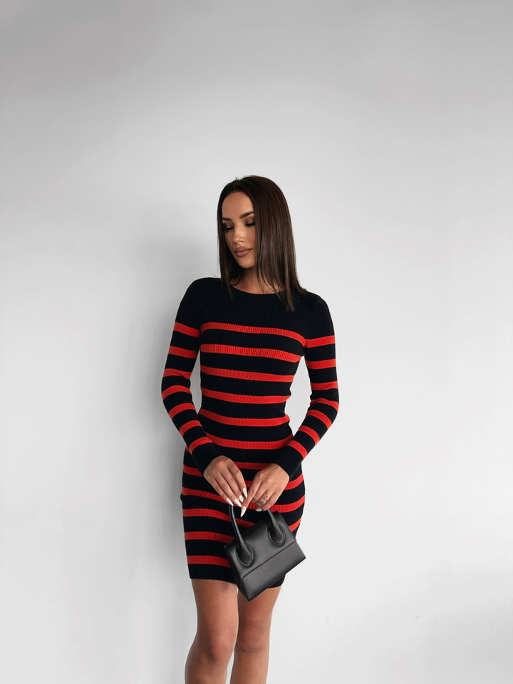 Mini Zebra Dress - Orange
