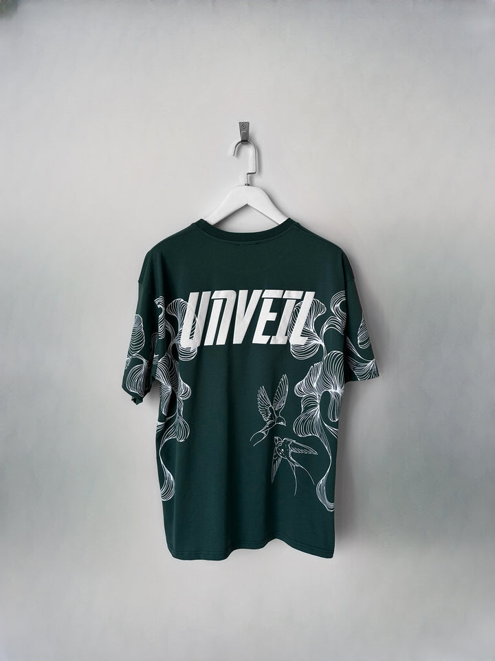 Oversize 'Unveil' T-Shirt - Petrol