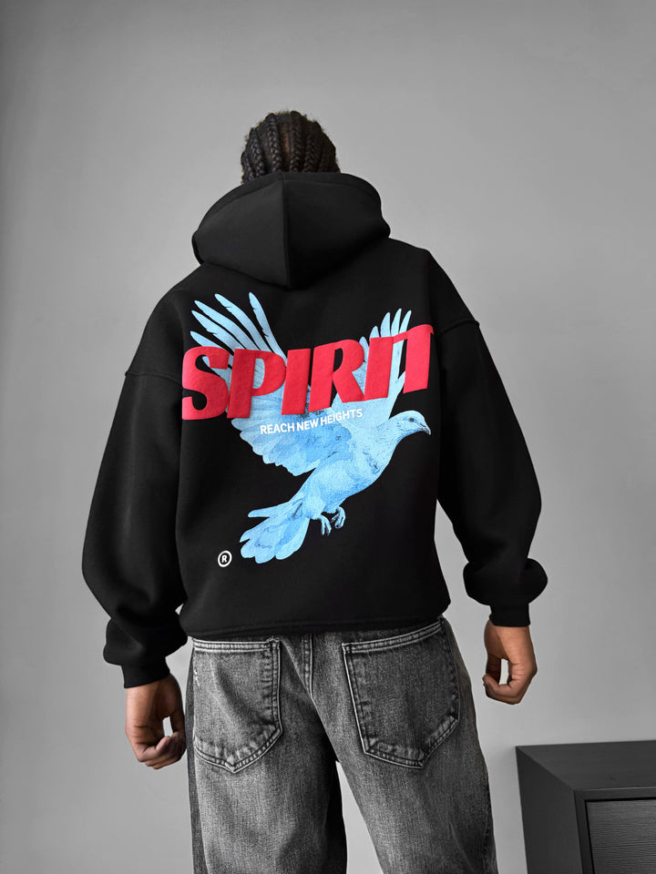 Oversize Spirit Hoodie - Black