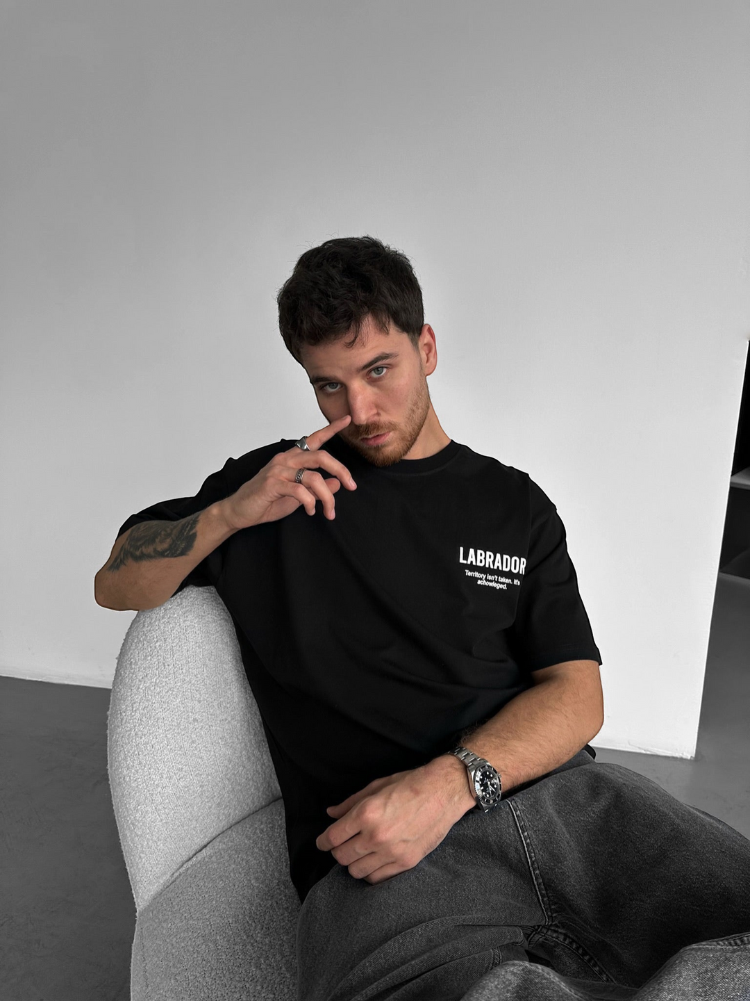 Oversize Labrador T-shirt - Black