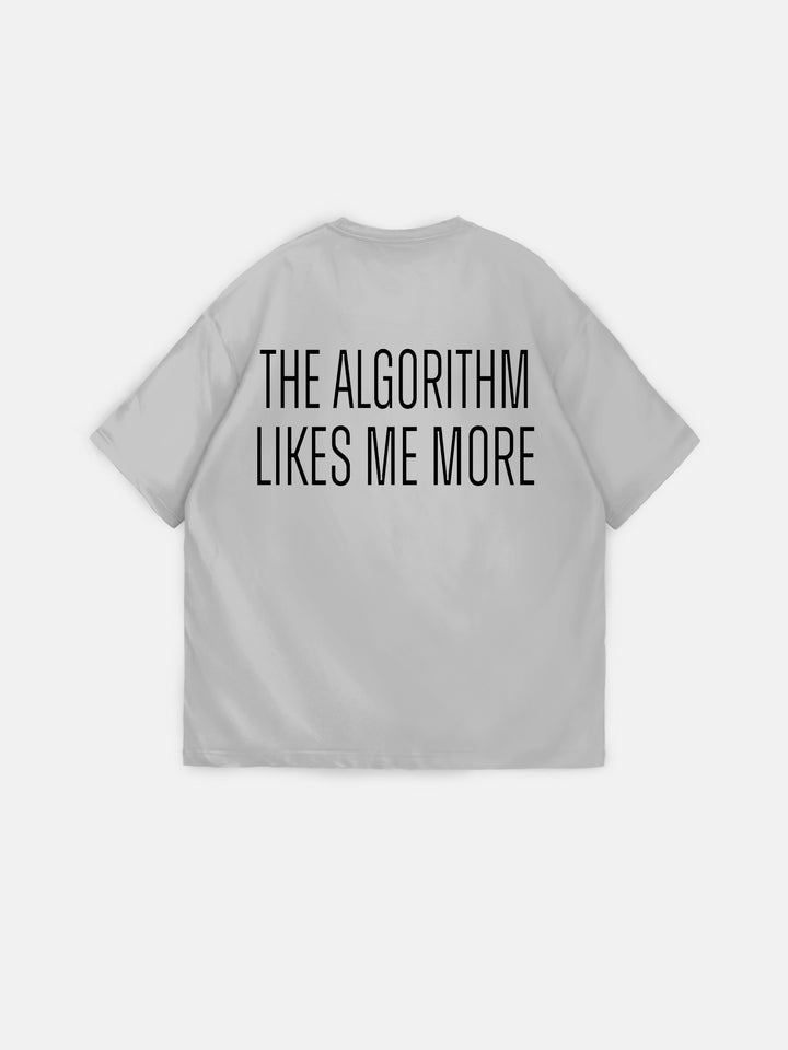 Oversize "Algorithm" T-Shirt - Grey