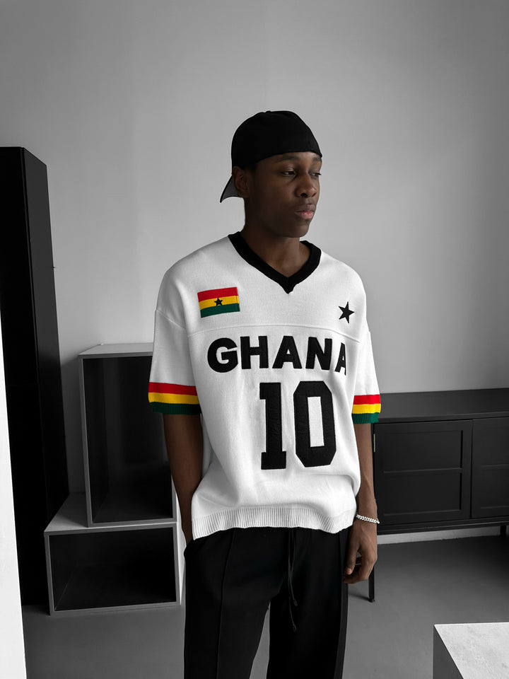 Oversize Ghana Knit T-shirt - White