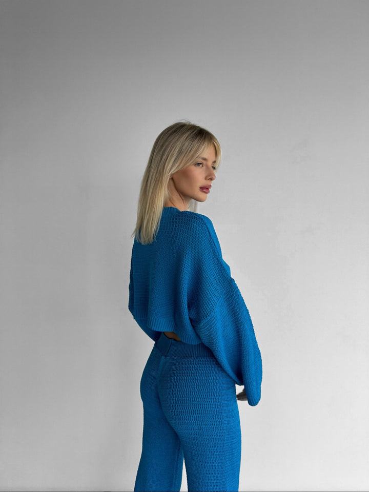 Loose Fit Sweater - Blue