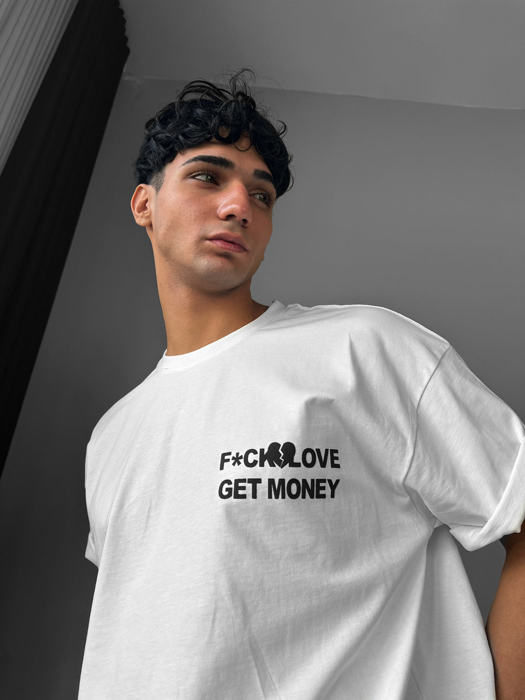 Oversize Get Money T-shirt - Ecru