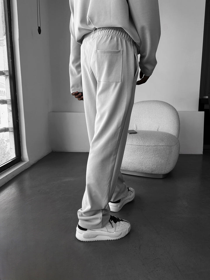Modal Pleated Trousers - Grey