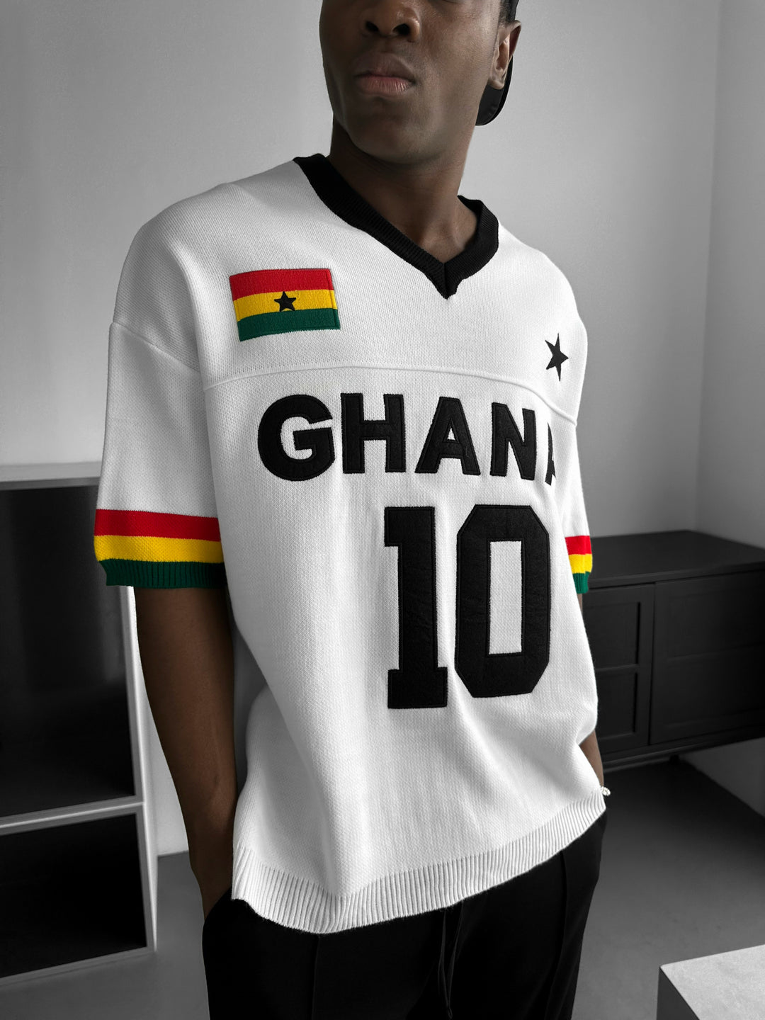 Oversize Ghana Knit T-shirt - White