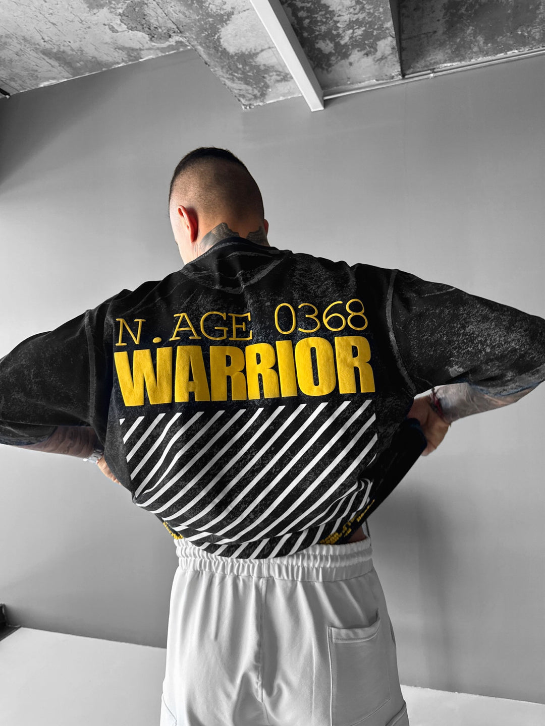 Oversize Warrior T-Shirt - Black and Yellow