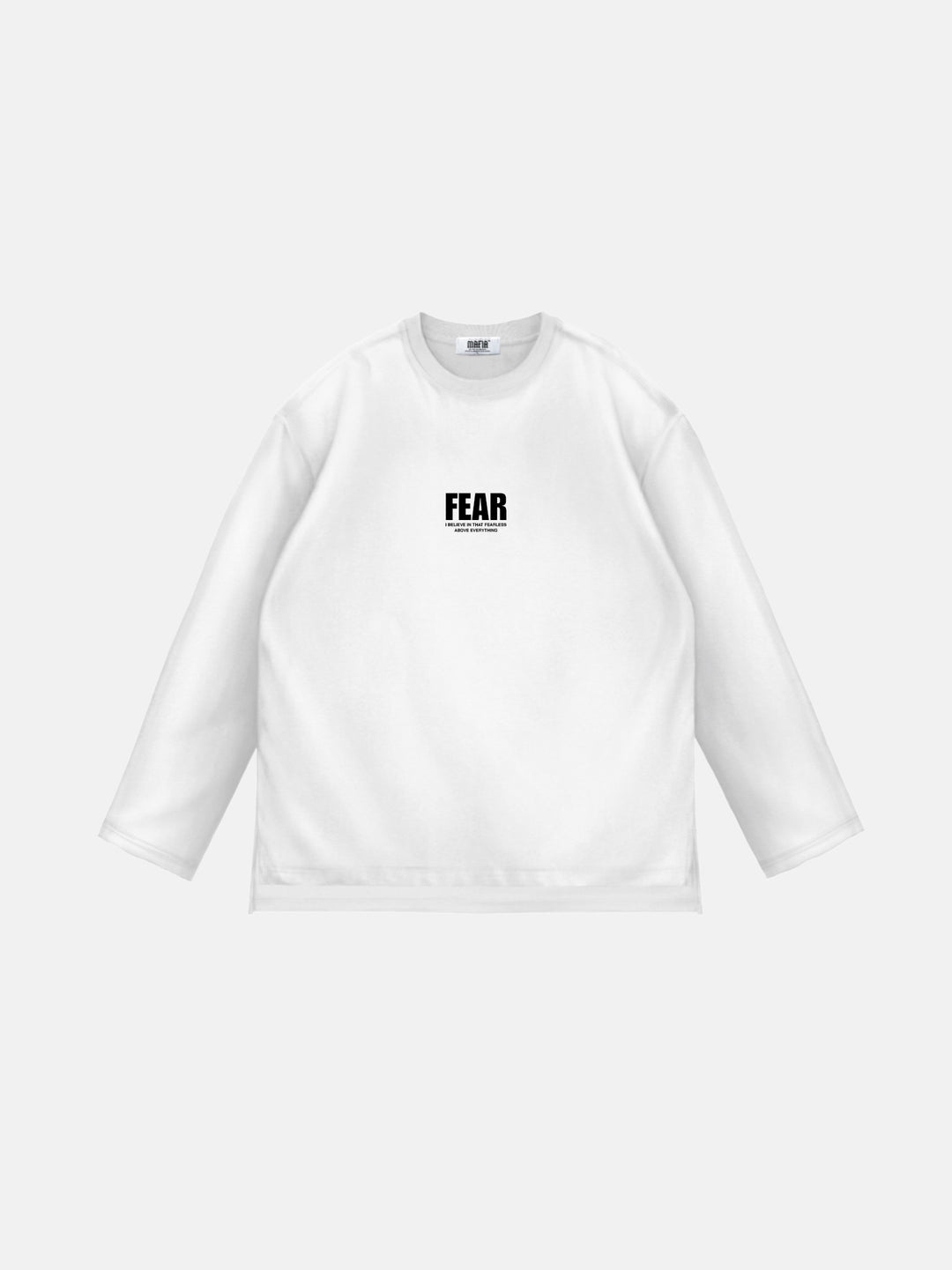 Oversize Fear Sweater - White