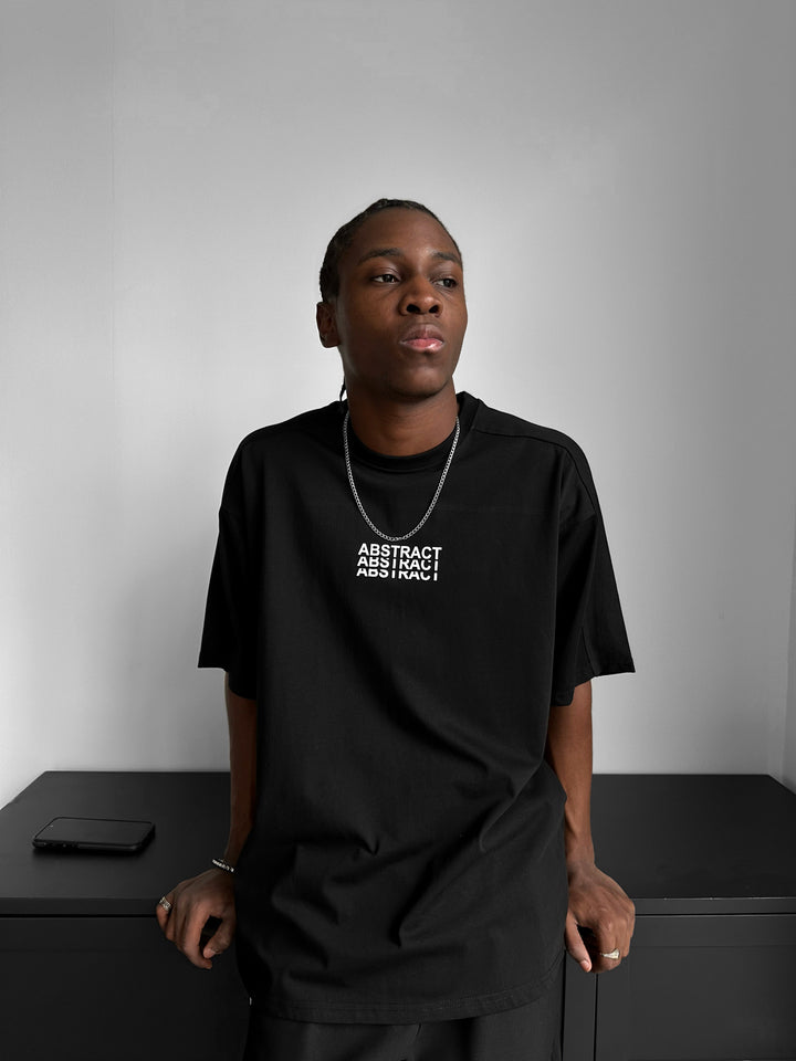 Oversize Abstract T-shirt - Black