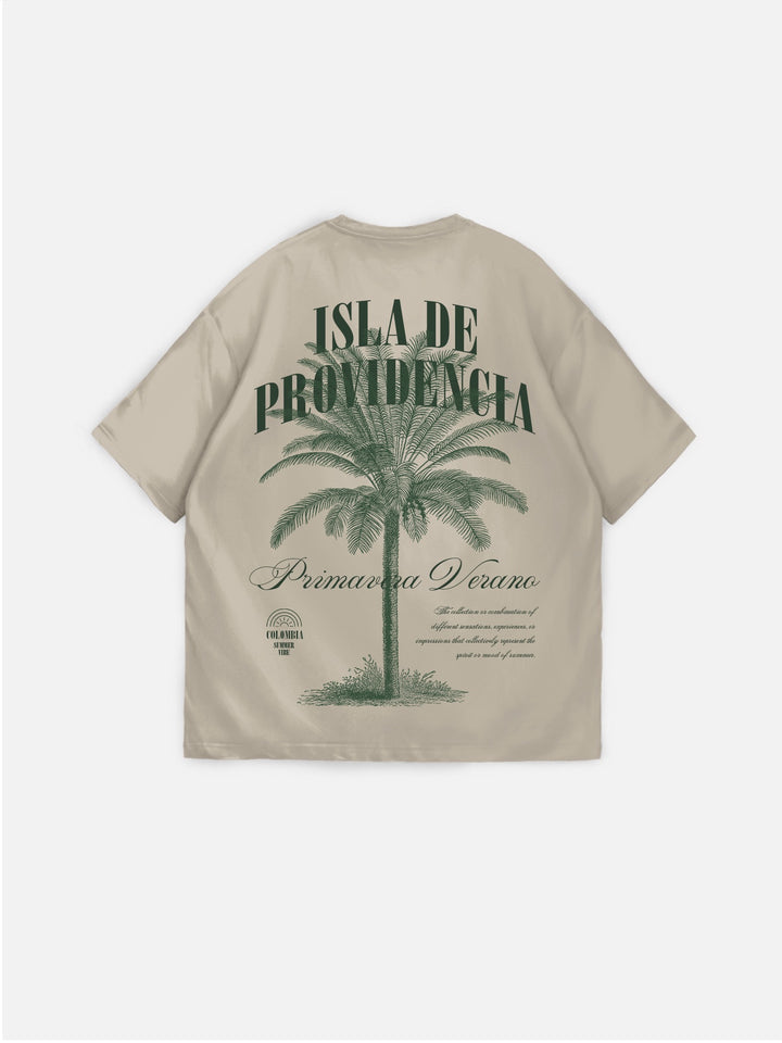 Oversize Isla de Providencia T-Shirt - Silver Lining