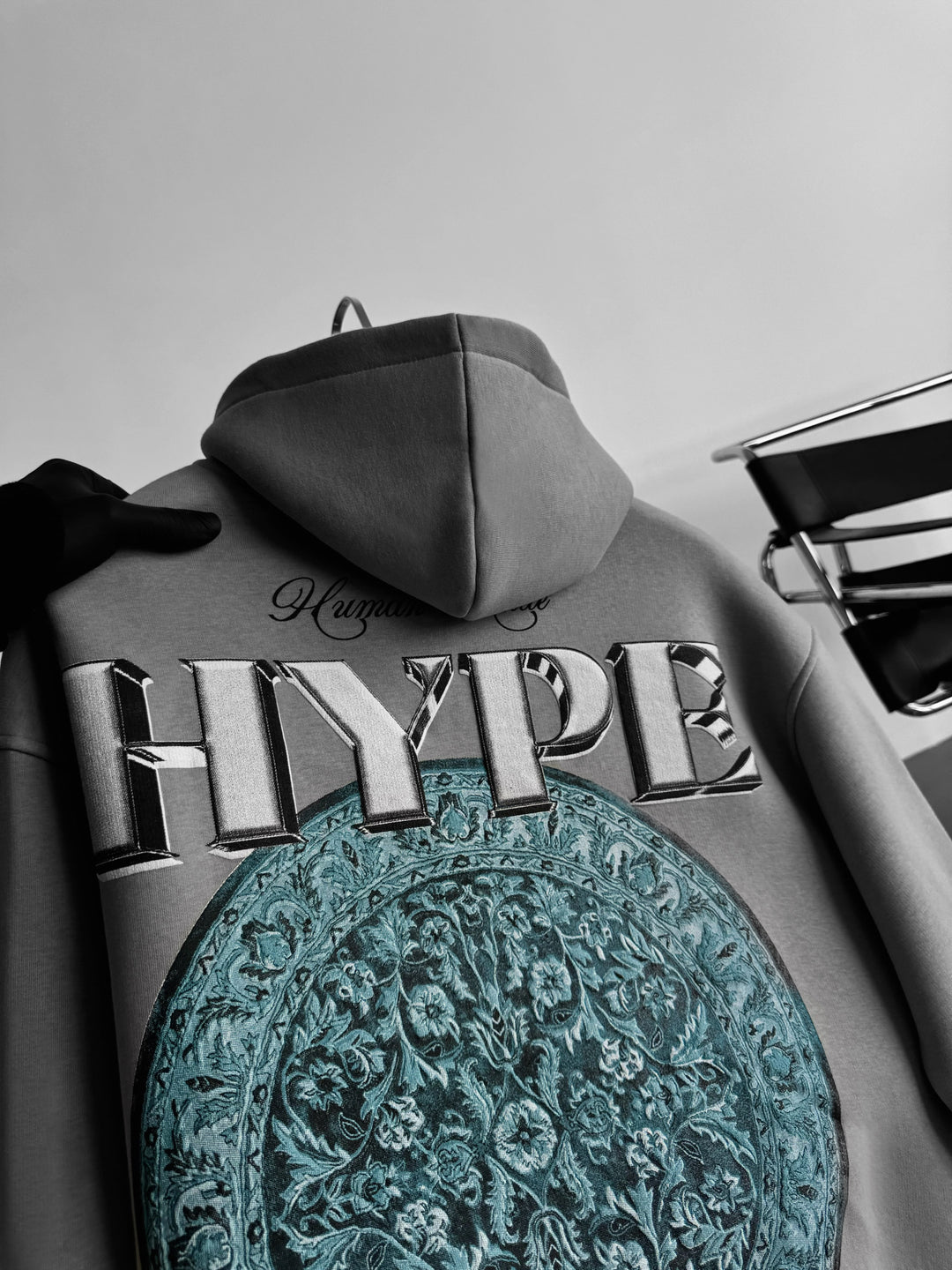 Oversize Hype Hoodie - Grey