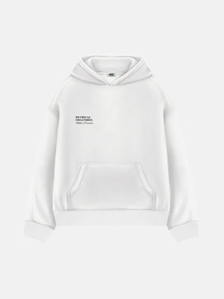 Oversize Flying Horse Hoodie - White