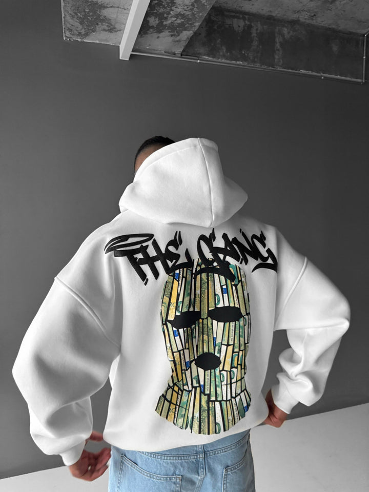 Oversize 'The Gang' Hoodie - White