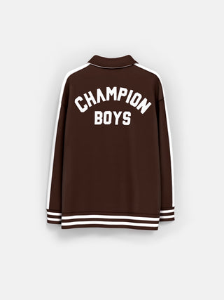 Champion Zipper Sweater  - Brown