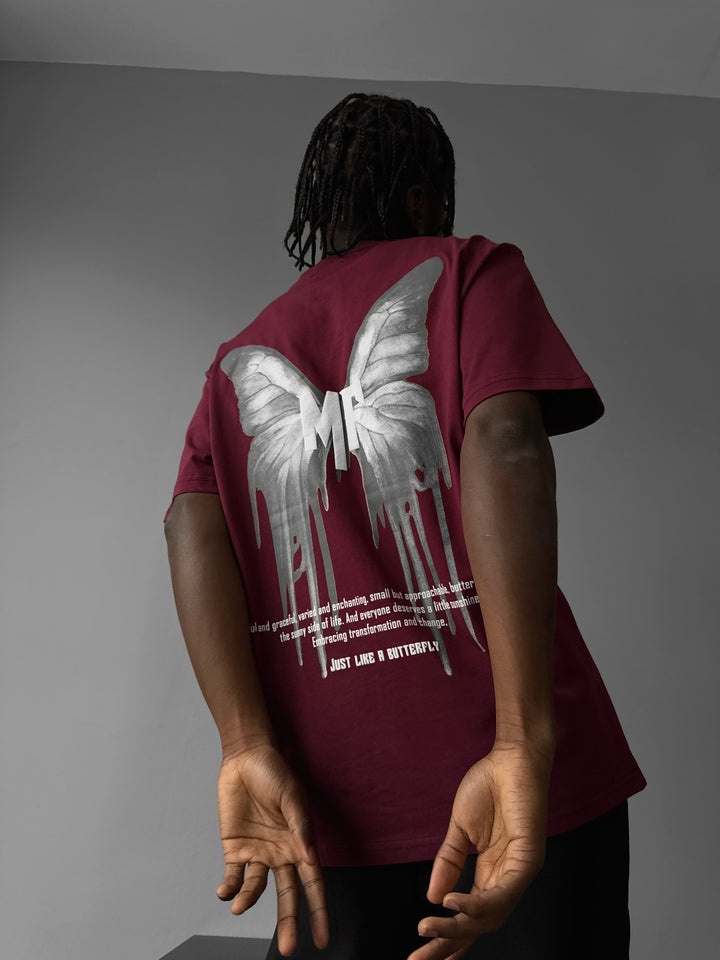 Oversize 'Like a Butterfly' T-Shirt - Port Royale