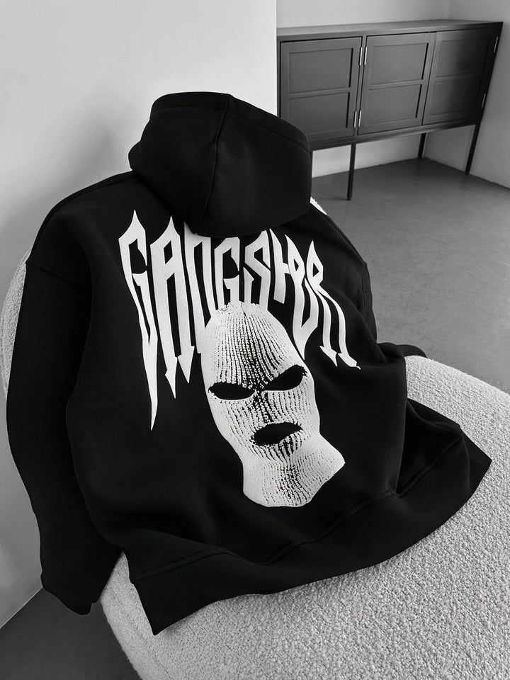 Oversize Gangster Hoodie - Black