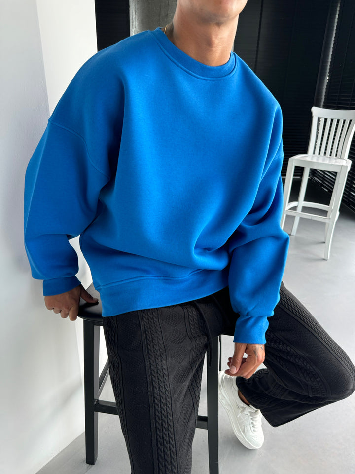 Oversize Basic Sweatshirt -  Surf The Web