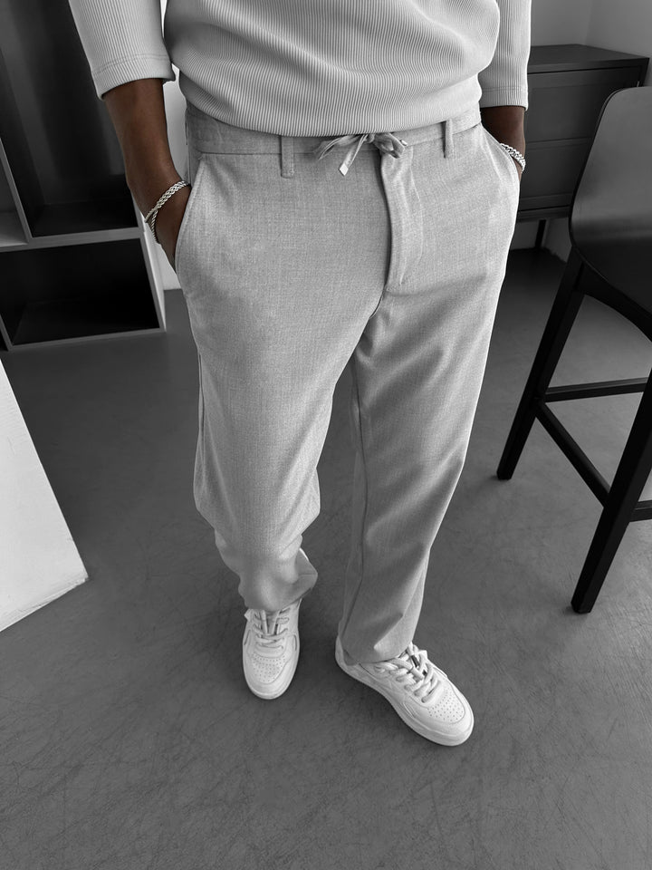 Modern Cut Casual Trousers - Grey