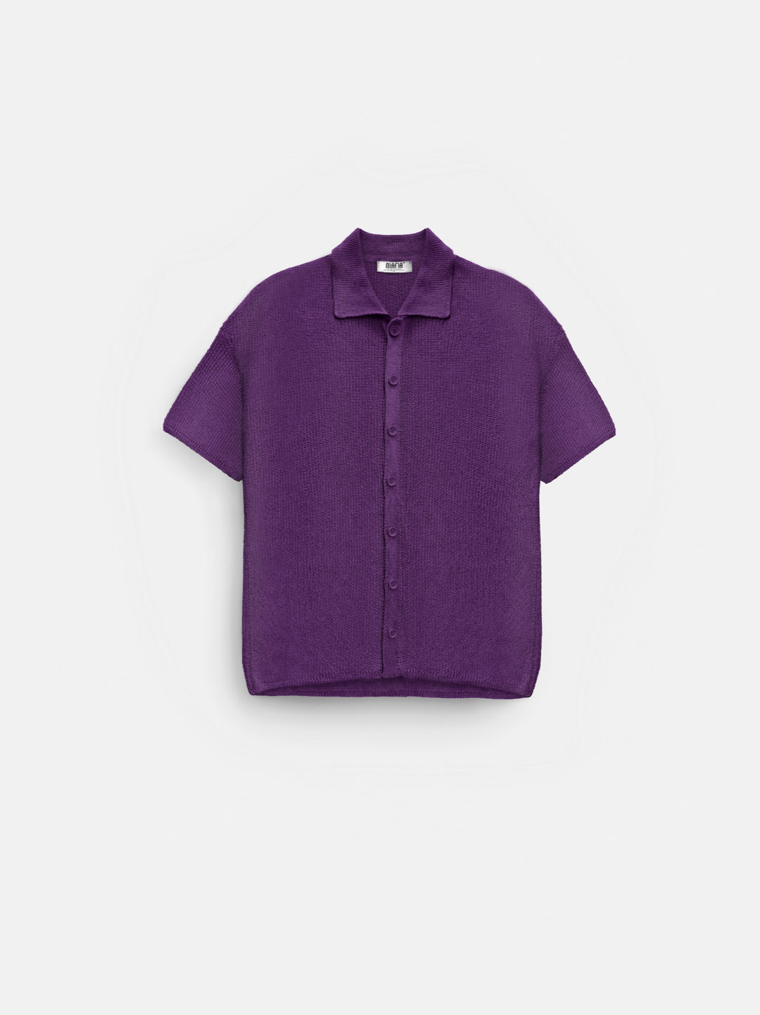 Oversize Long Knit Shirt - Imperial Purple
