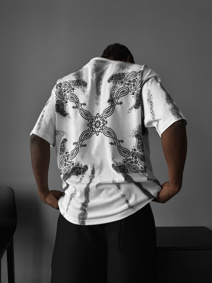 Oversize 'Sacred' T-Shirt - Ecru