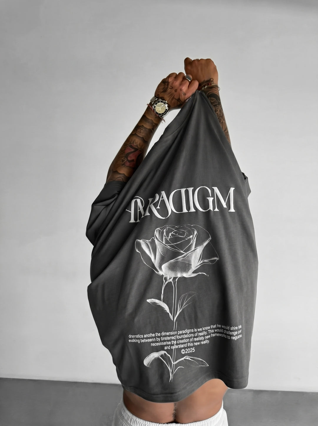 Oversize Paradigm T-Shirt - Anthracite