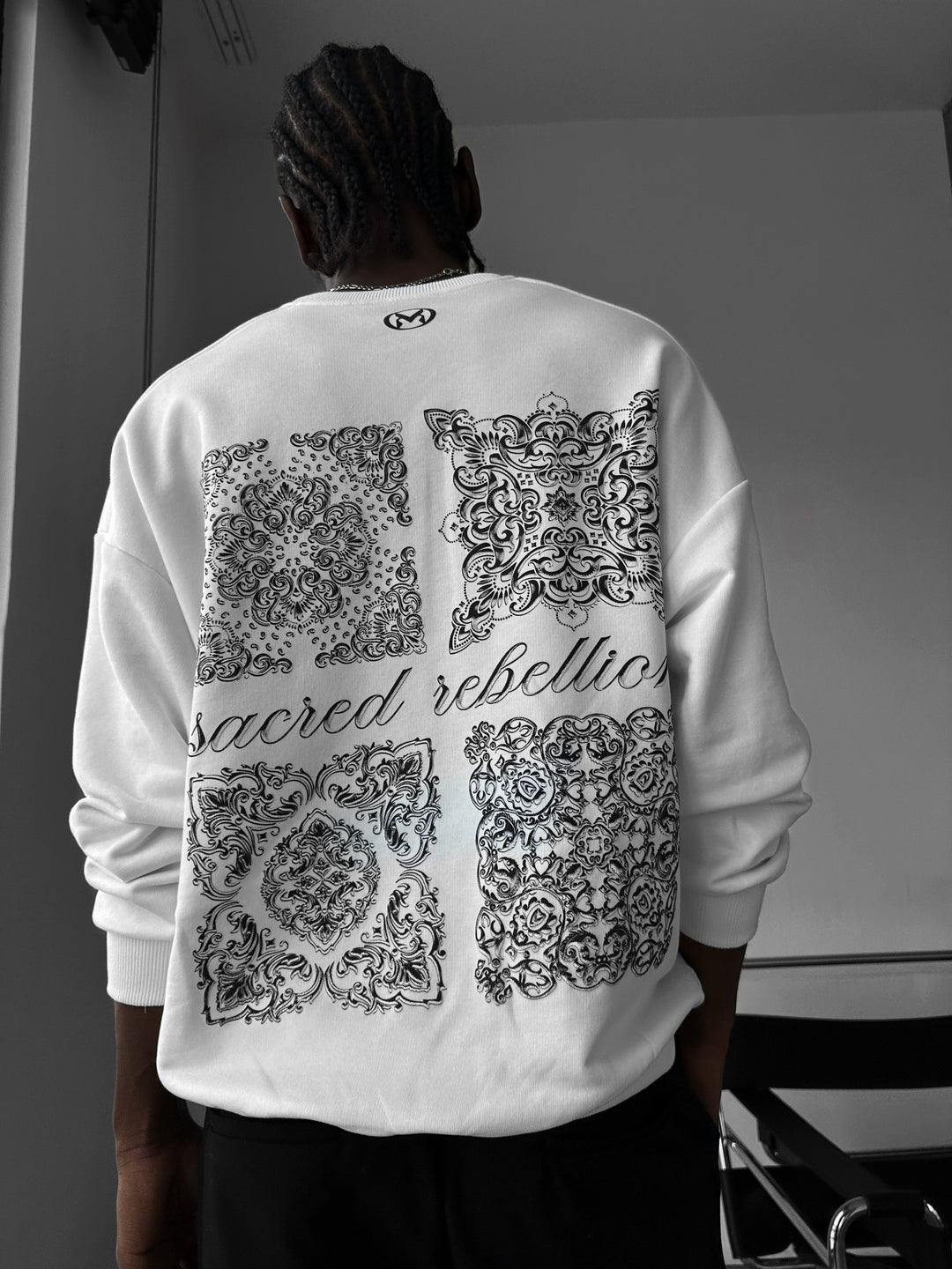 Oversize Sacred Rebellion Sweater - Ecru
