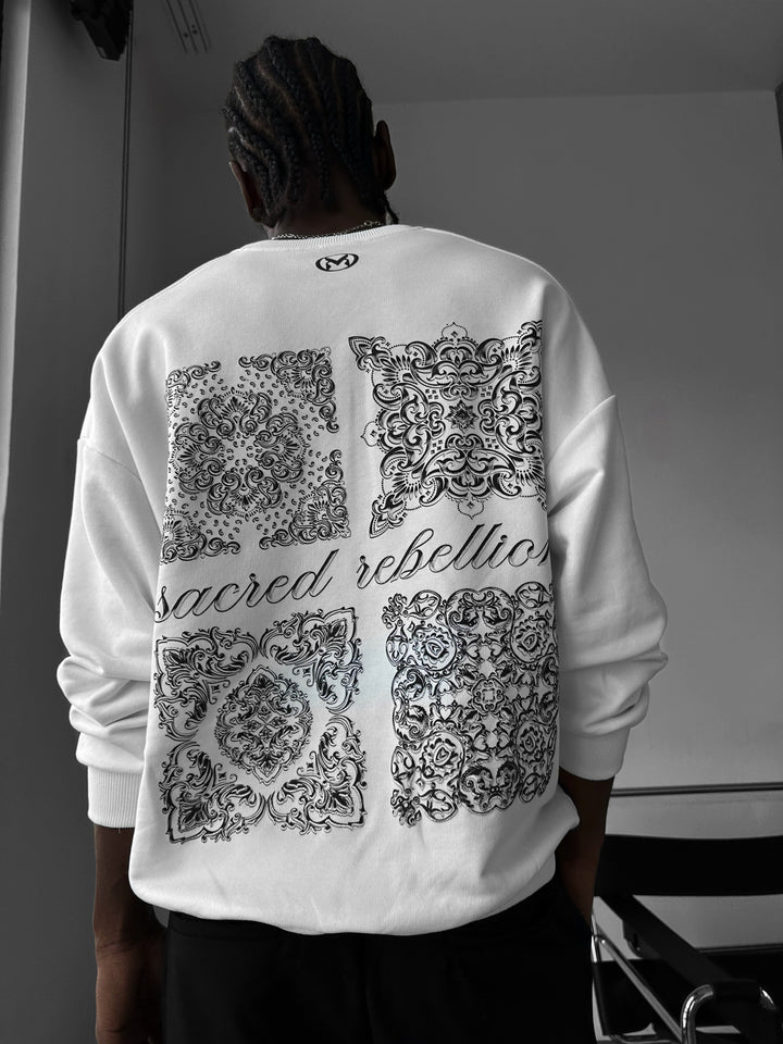 Oversize Sacred Rebellion Sweater - Ecru