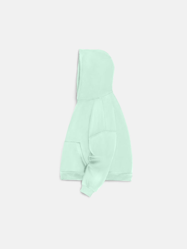 Oversize Basic Hoodie - Misty Jade