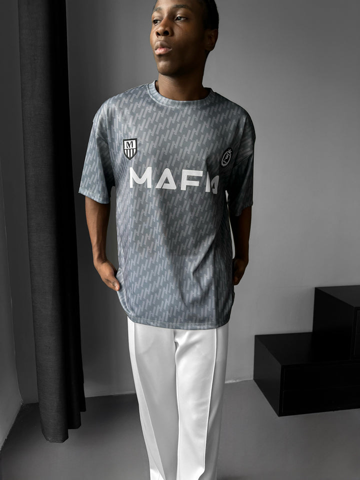 Oversize Mafia Trikot T-Shirt - Anthracite