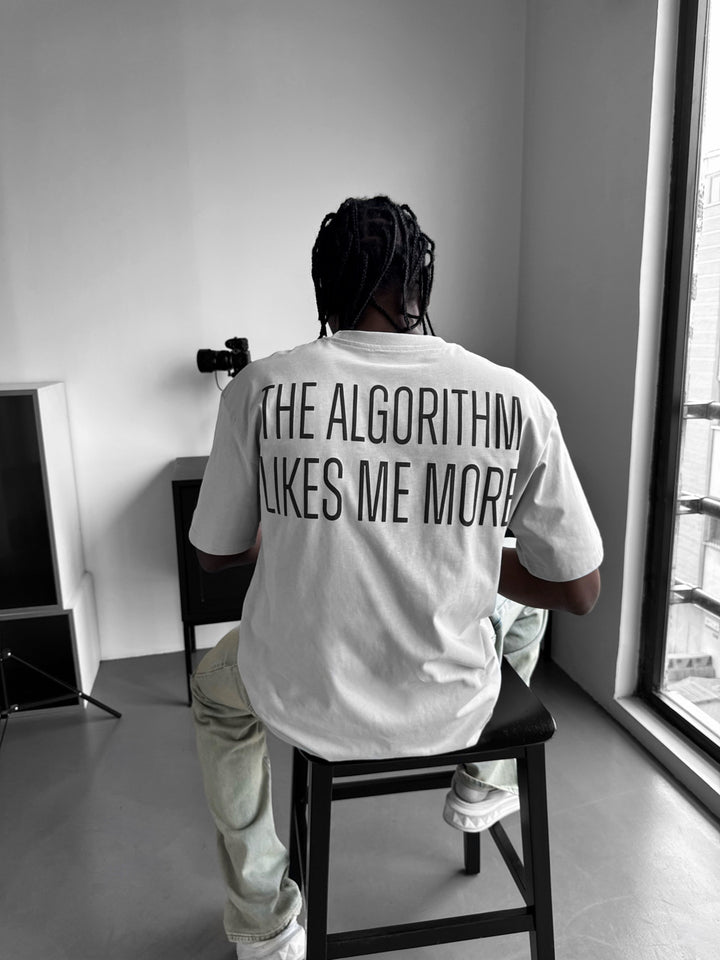 Oversize "Algorithm" T-Shirt - Grey