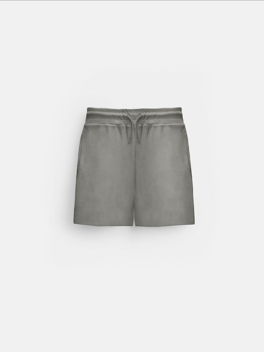 Loose Fit Knit Shorts - Grey