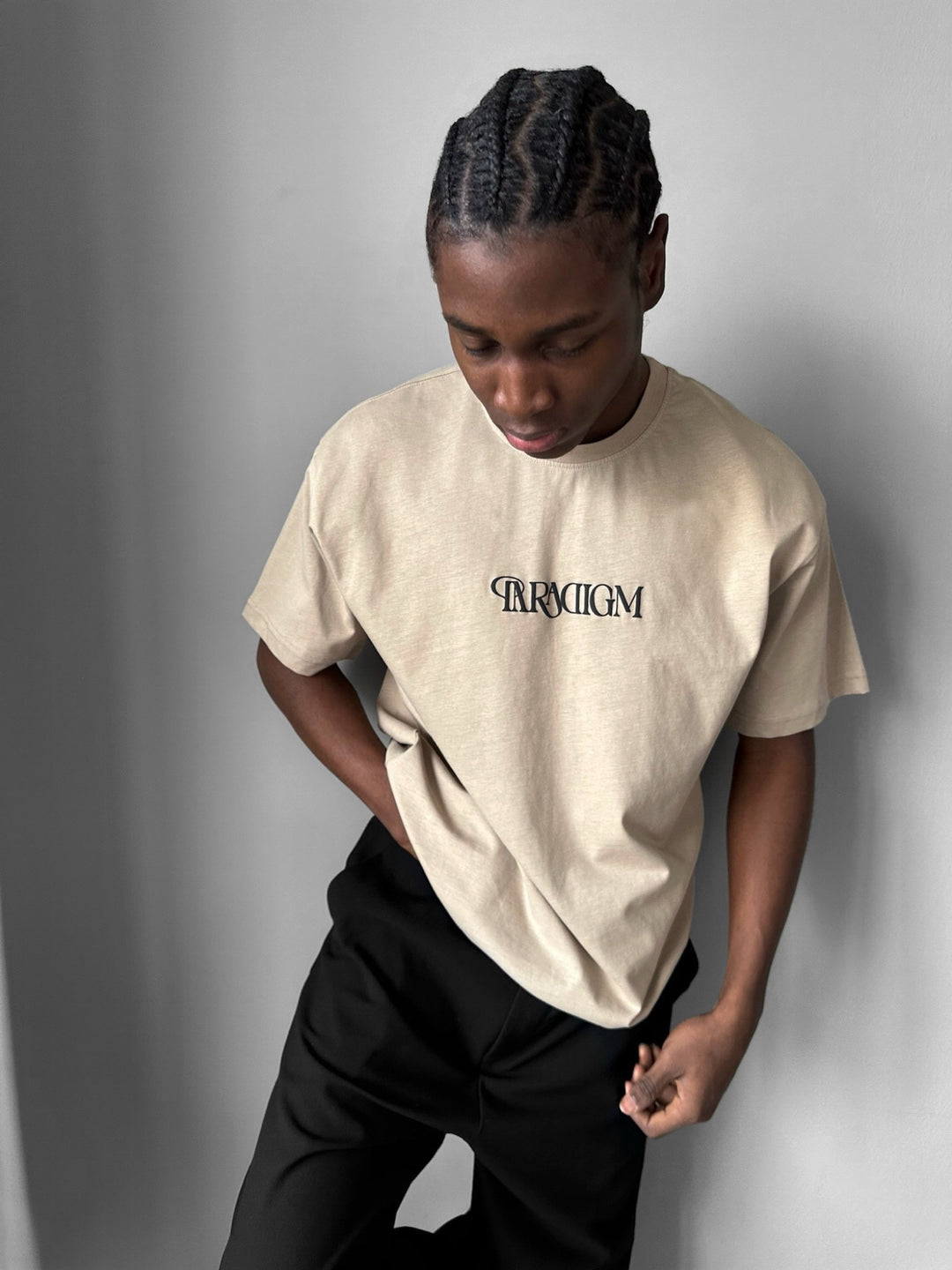 Oversize Paradigm T-Shirt - Beige