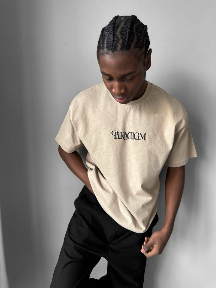 Oversize Paradigm T-Shirt - Beige