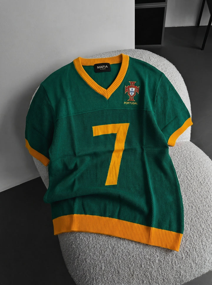 Oversize Portugal Knit T-shirt - Green