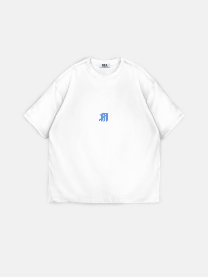 Oversize Mouse T-shirt - White and Blue