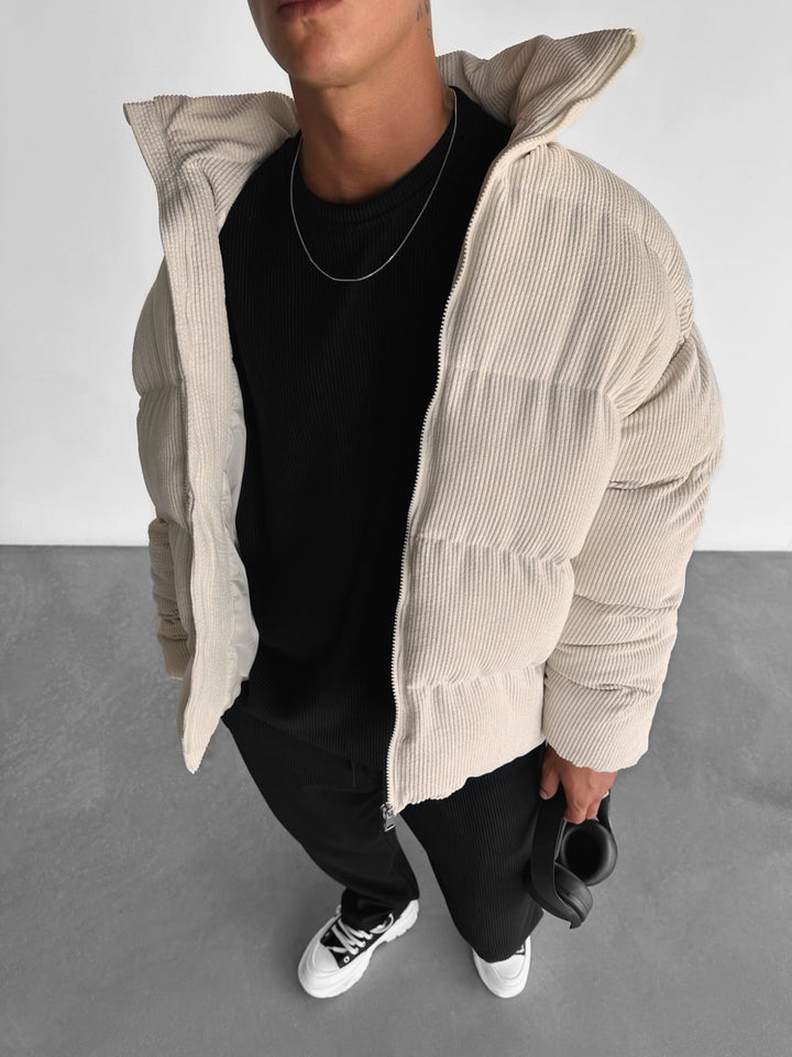 Oversize Cord Jacket - Créme