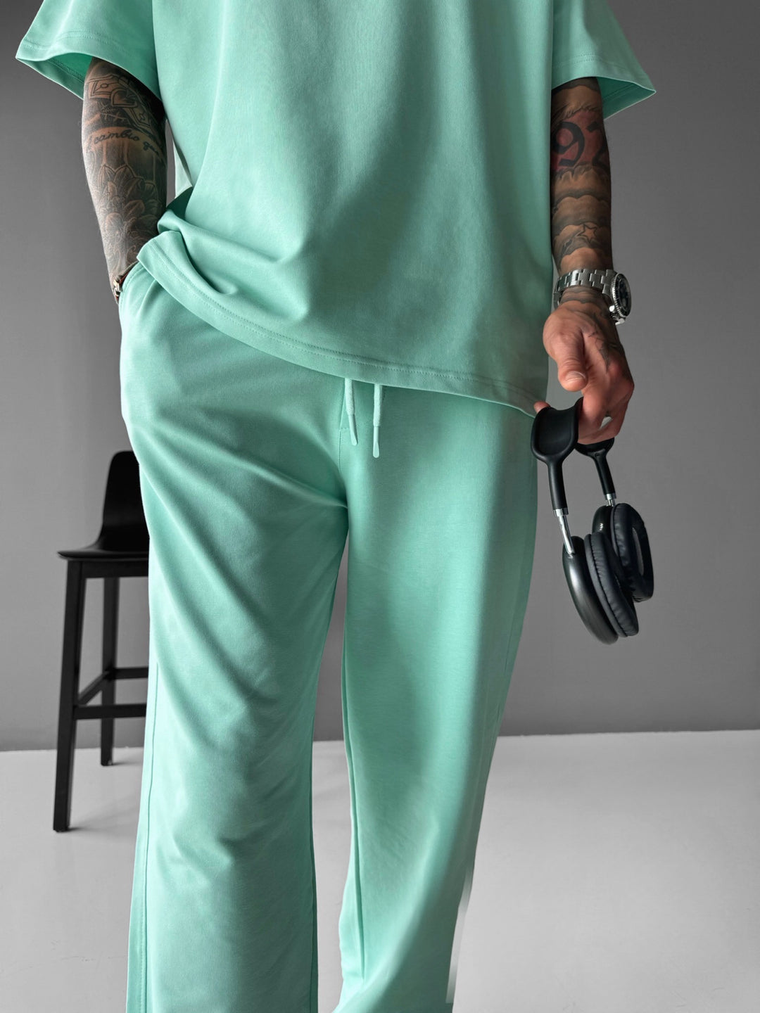 Loose Fit Trousers - Mint
