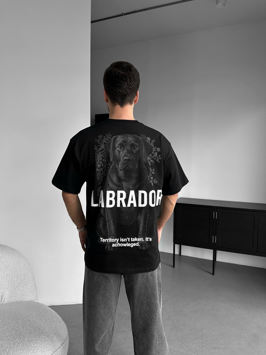 Oversize Labrador T-shirt - Black
