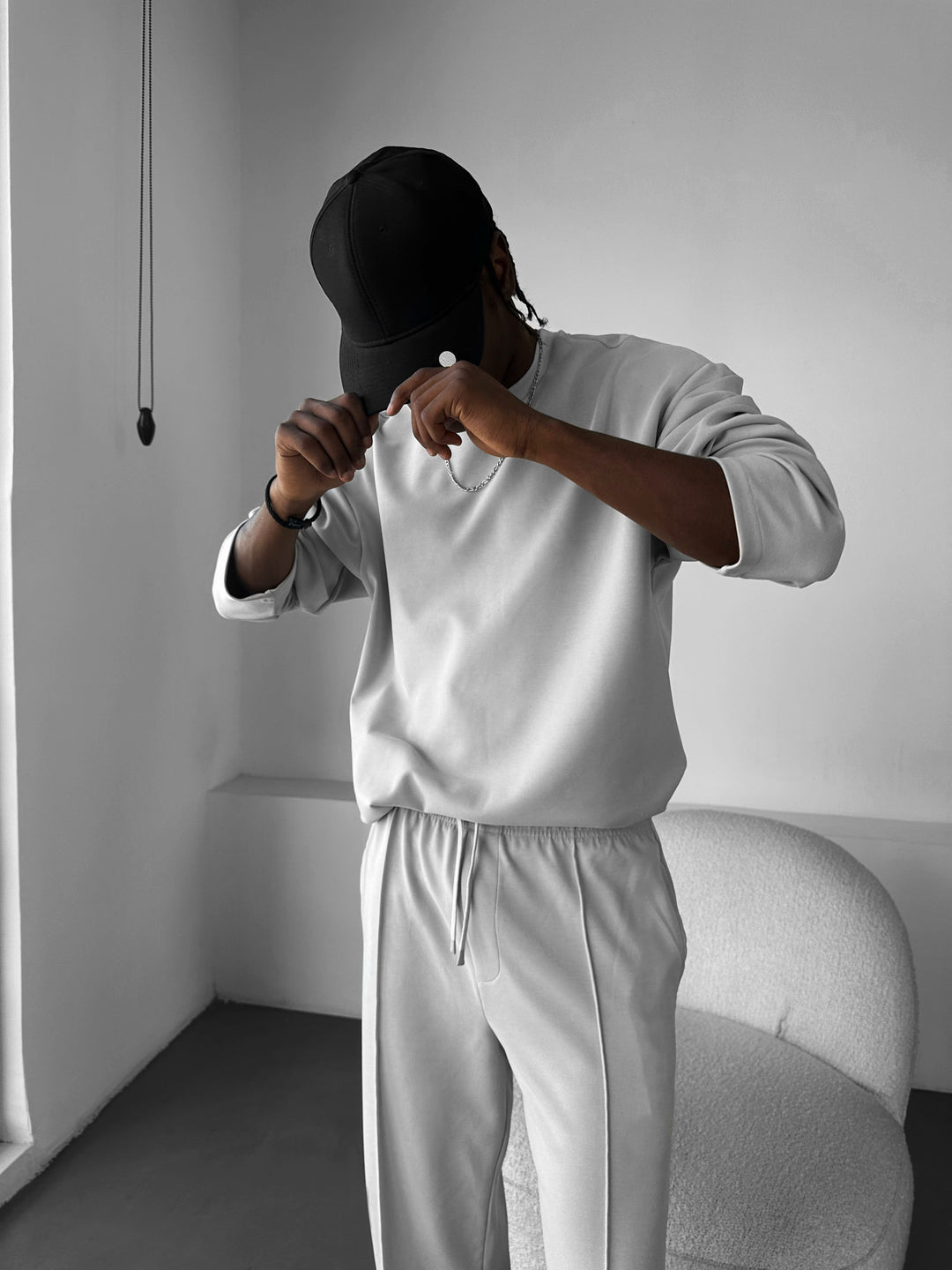 Oversize Modal Sweatshirt - Grey